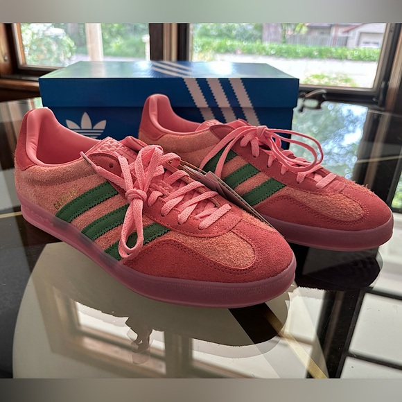 adidas Originals Shoes - Adidas Gazelle Pink Spark ‘Preloved Green’- New Never Worn Women’s Size 9.5